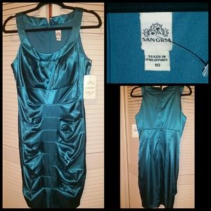 Sangria teal dress size 10